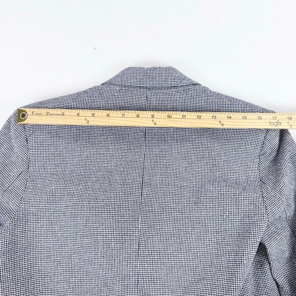 Zara Women's Academia Houndstooth Oversize Blazer Jacket Small Black White - Picture 12 of 15